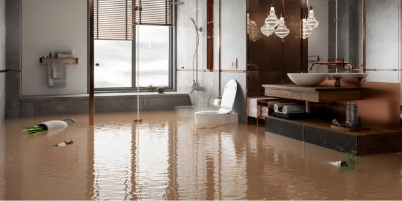 Wicker chair on blue rug